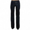 Pantaloni di jeans dritti a vita media lavati blu - W26