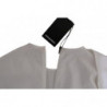 Camicetta bianca in cotone a maniche lunghe con girocollo - IT38-XS
