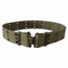 Cintura fibbia bronzo rustico verde 100% cotone - 85 CM / 34 INCHES
