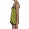 Camicetta canotta pizzo verde cinturino spaghetti - IT44-L