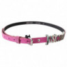Cintura vita fibbia metallo cromato argento rosa - 90 CM / 36 INCHES