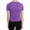 Camicetta viola a maniche corte in 100% poliestere - IT40-S