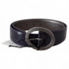 Cintura pelle fibbia metallo ovale argento viola - 85 CM / 34 INCHES