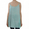 Camicetta blu senza maniche con spaghetti - IT46-XL