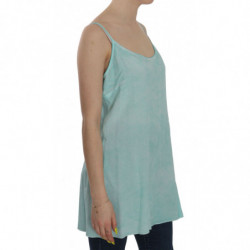 Camicetta blu senza maniche con spaghetti - IT46-XL