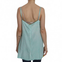 Camicetta blu senza maniche con spaghetti - IT46-XL