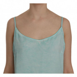 Camicetta blu senza maniche con spaghetti - IT46-XL