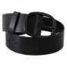 Cintura fibbia metallo ovale vera pelle nera - 65 CM / 26 INCHES