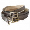 Cintura con fibbia in metallo cromato oro bronzo - 90 CM / 36 INCHES