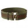 Cintura militare fibbia bronzo rustico pelle verde - 80 CM / 32 INCHES