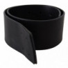 Cintura in vita con logo ampio in vera pelle nera - 60 CM / 24 INCHES