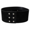 Cintura fibbia ampia logo argento pelle nera - 70 CM / 28 INCHES
