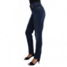 Pantaloni jeans slim in denim elasticizzato in cotone lavato blu - W34