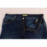 Pantaloni jeans slim in denim elasticizzato in cotone lavato blu - W34