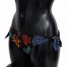 Fondo bikini da spiaggia con stampa corallo nero - IT2 - S