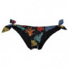 Fondo bikini da spiaggia con stampa corallo nero - IT2 - S