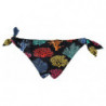 Fondo bikini da spiaggia con stampa corallo nero - IT2 - S