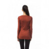 Top e T-shirt in viscosa color rame - XS