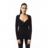Top e T-shirt in viscosa nera - XS