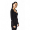 Top e T-shirt in viscosa nera - XS