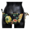 Fondo bikini da bagno con stampa floreale nera - IT2 - S