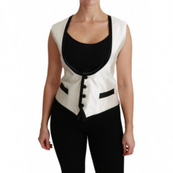 Top in seta con gilet...