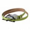 Cintura fibbia verde argento chartreuse pelle verde - 85 CM / 34 IN