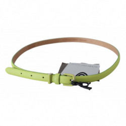 Cintura fibbia verde argento chartreuse pelle verde - 85 CM / 34 IN