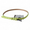 Cintura fibbia verde argento chartreuse pelle verde - 85 CM / 34 IN