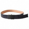 Cintura con fibbia a cricchetto in pelle blu - 85 CM / 34 INCHES