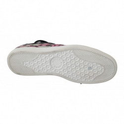 Sneakers piatte pelle da allenamento stampa leopardata rosa - EU42/US9