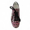 Sneakers piatte pelle da allenamento stampa leopardata rosa - EU42/US9