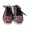 Sneakers piatte pelle da allenamento stampa leopardata rosa - EU42/US9