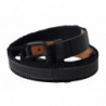 Vita con fibbia con logo in pelle nera - 95 CM / 38 INCHES