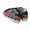 Sneakers piatte pelle da allenamento stampa leopardata rosa - EU42/US9