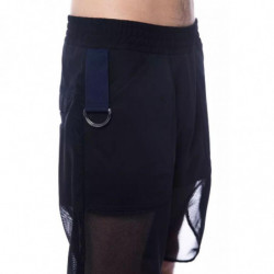 Pantaloncini in poliestere nero - XL