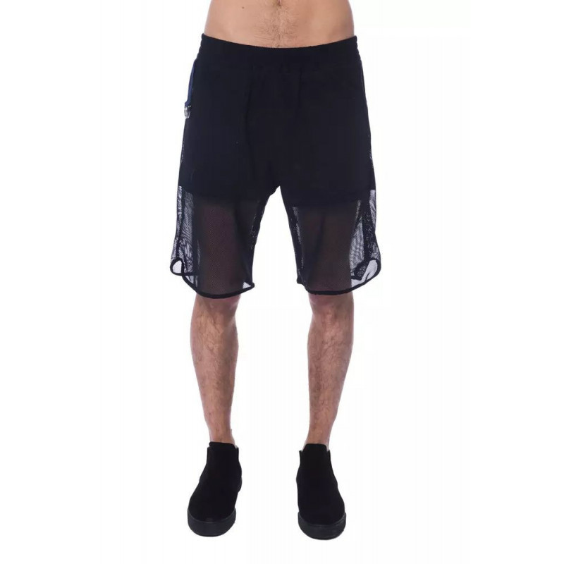 Pantaloncini in poliestere nero - L