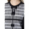 T-shirt in cotone bianco e nero - XL
