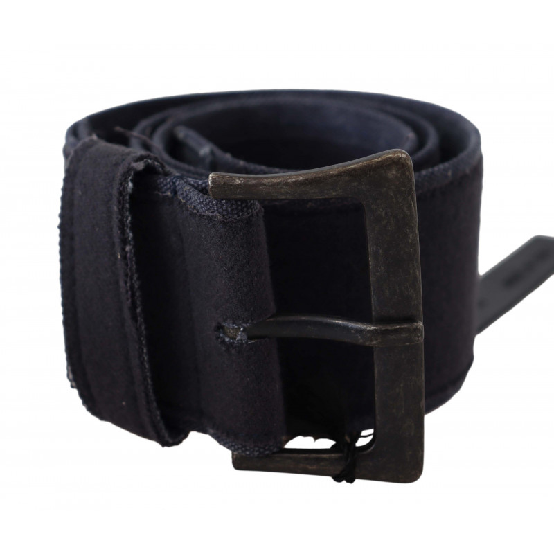 Cintura lusso vita fibbia larga pelle nera - 70 CM / 28 INCHES