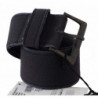 Cintura lusso vita fibbia larga pelle nera - 70 CM / 28 INCHES
