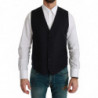 Gilet Blu Gilet Formale in Lana Stretch - IT48 - M