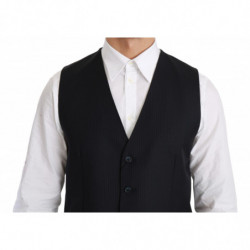 Gilet Blu Gilet Formale in Lana Stretch - IT48 - M