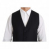 Gilet Blu Gilet Formale in Lana Stretch - IT48 - M