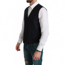 Gilet Blu Gilet Formale in Lana Stretch - IT48 - M