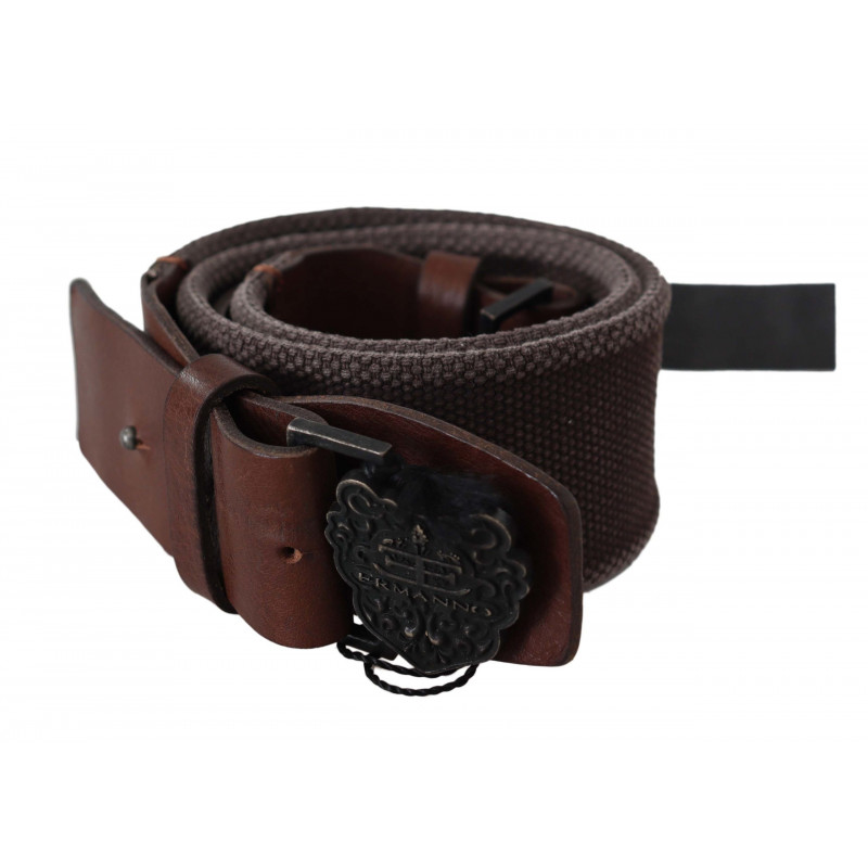 Cintura vita fibbia larga pelle marrone scuro - 70 CM / 28 INCHES