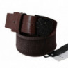 Cintura vita fibbia larga pelle marrone scuro - 70 CM / 28 INCHES