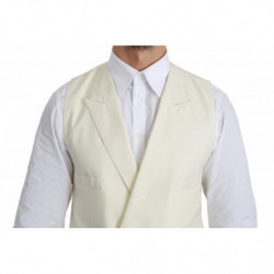 Gilet bianco formale in lana - IT54 - XL