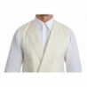 Gilet bianco formale in lana - IT54 - XL