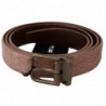 Cintura pelle fibbia dorata pelle esotica beige - 85 CM / 34 INCHES