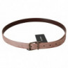 Cintura pelle fibbia dorata pelle esotica beige - 85 CM / 34 INCHES